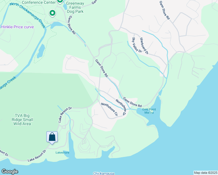 map of restaurants, bars, coffee shops, grocery stores, and more near 5129 Princeton Way in Chattanooga