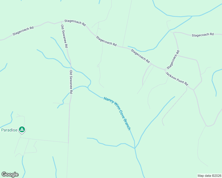 map of restaurants, bars, coffee shops, grocery stores, and more near 1454 Stagecoach Road in Sewanee