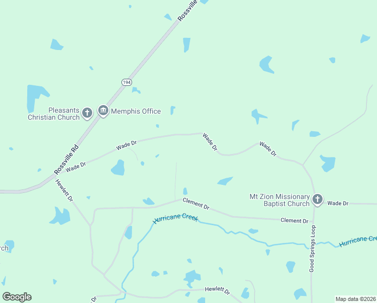map of restaurants, bars, coffee shops, grocery stores, and more near 180 Clement Cove in Rossville