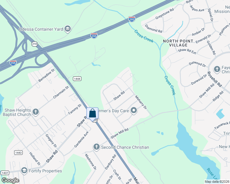 map of restaurants, bars, coffee shops, grocery stores, and more near 5703-5707 Demarest Court in Fayetteville