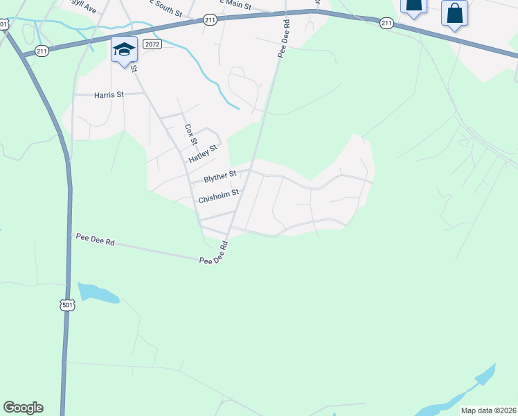 map of restaurants, bars, coffee shops, grocery stores, and more near 105 Walkabout Drive in Aberdeen