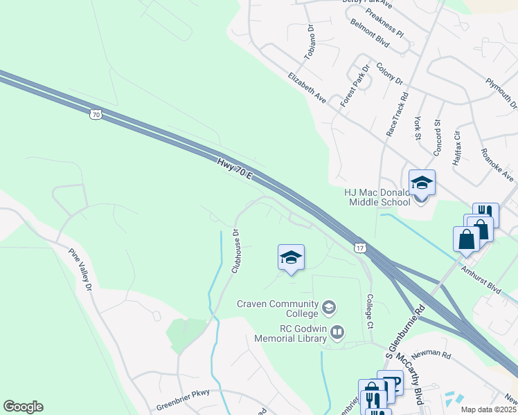 2023 Fairways West Drive, New Bern NC Walk Score