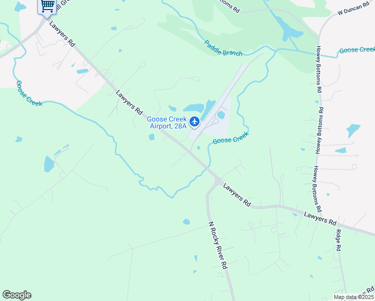 map of restaurants, bars, coffee shops, grocery stores, and more near Lawyers Road in Lake Park