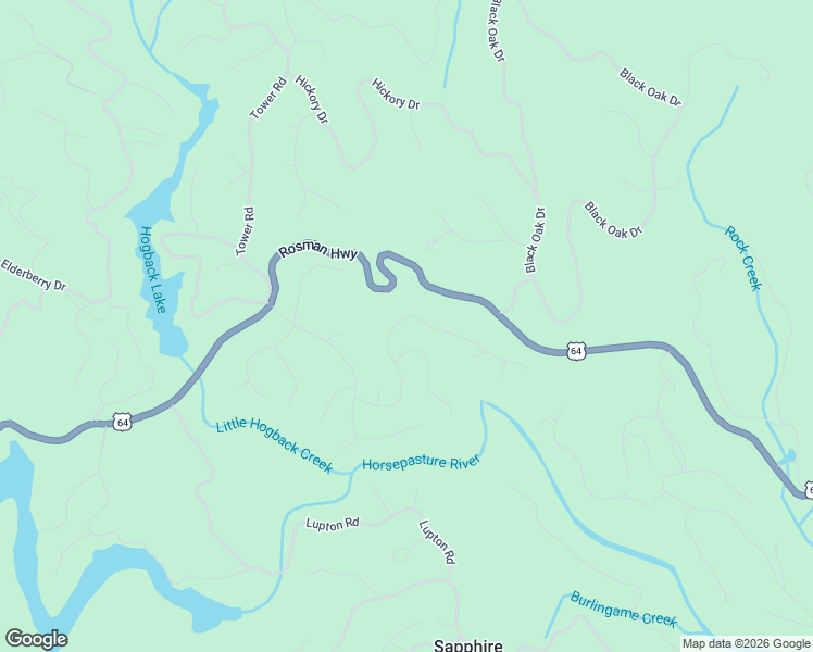 map of restaurants, bars, coffee shops, grocery stores, and more near 12 Holly Road in Sapphire