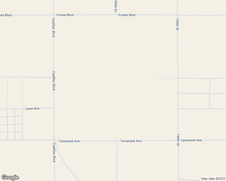 map of restaurants, bars, coffee shops, grocery stores, and more near Tamarack Avenue in California City