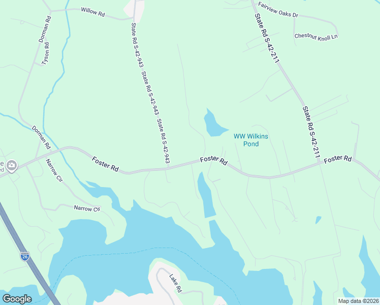 map of restaurants, bars, coffee shops, grocery stores, and more near 995 Foster Road in Inman