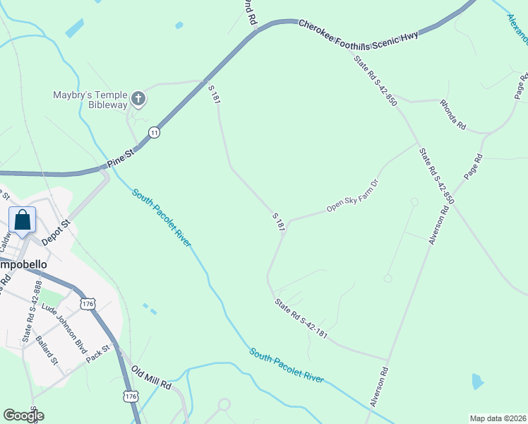 map of restaurants, bars, coffee shops, grocery stores, and more near 384 Monroe Bruce Farm Road in Campobello