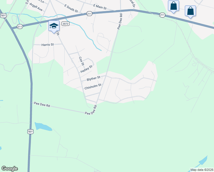 map of restaurants, bars, coffee shops, grocery stores, and more near 113 Cross Pointe Lane in Aberdeen