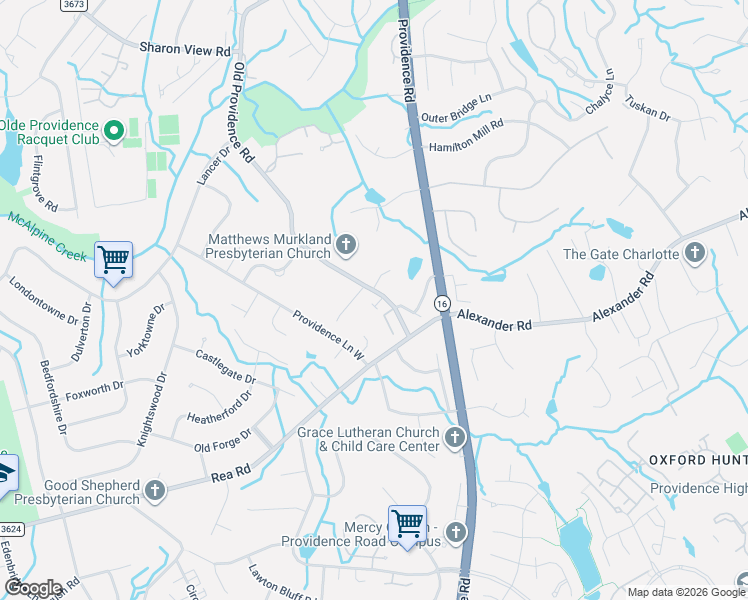 map of restaurants, bars, coffee shops, grocery stores, and more near in Charlotte
