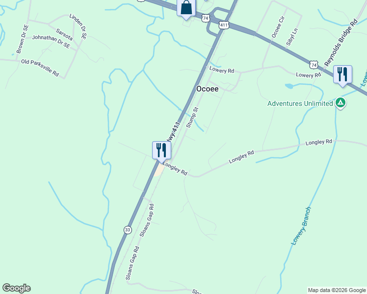 map of restaurants, bars, coffee shops, grocery stores, and more near 101-169 Stump Street in Polk