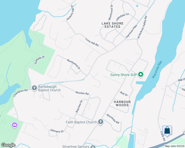 map of restaurants, bars, coffee shops, grocery stores, and more near 9107 Misty Ridge Drive in Chattanooga
