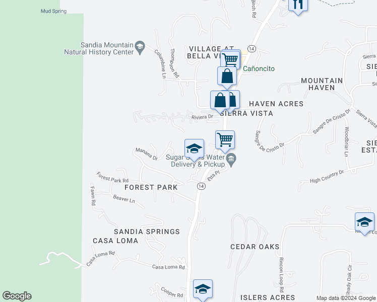 map of restaurants, bars, coffee shops, grocery stores, and more near 7 Unger Road in Cedar Crest