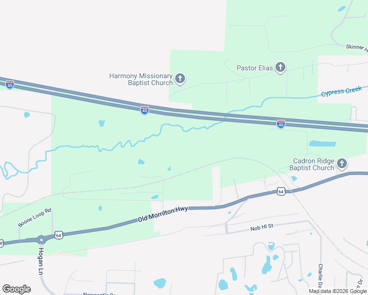 map of restaurants, bars, coffee shops, grocery stores, and more near 3180 U.S. 64 in Conway