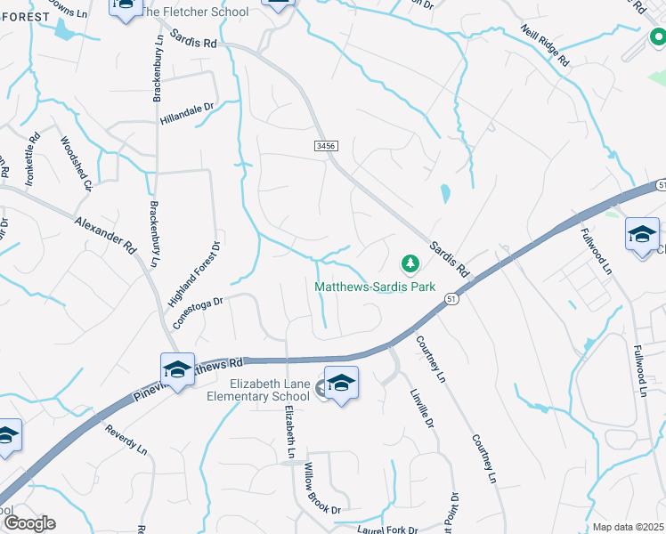 map of restaurants, bars, coffee shops, grocery stores, and more near 7900 Crockett Lane in Charlotte