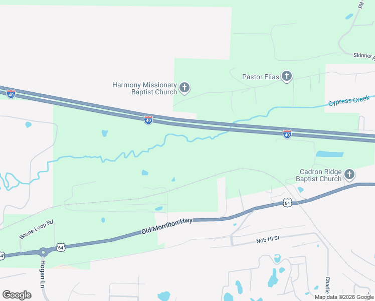 map of restaurants, bars, coffee shops, grocery stores, and more near 64 West Point in Conway
