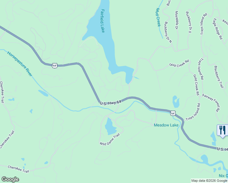 map of restaurants, bars, coffee shops, grocery stores, and more near 25 Emerald Crest Road in Sapphire