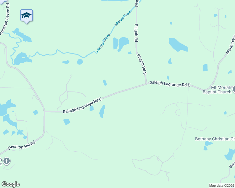 map of restaurants, bars, coffee shops, grocery stores, and more near 10450 Raleigh Lagrange Road East in Shelby