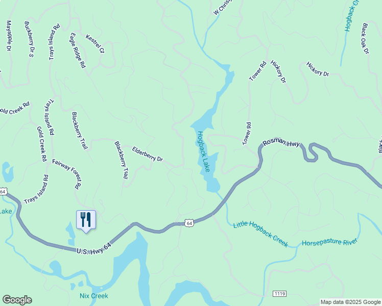 map of restaurants, bars, coffee shops, grocery stores, and more near 430 West Christy Trail in Sapphire