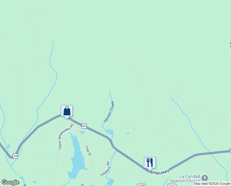 map of restaurants, bars, coffee shops, grocery stores, and more near 37 Village Way in Sapphire