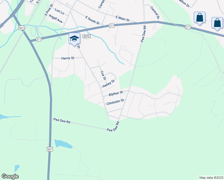 map of restaurants, bars, coffee shops, grocery stores, and more near 156 Bonsal Way in Aberdeen