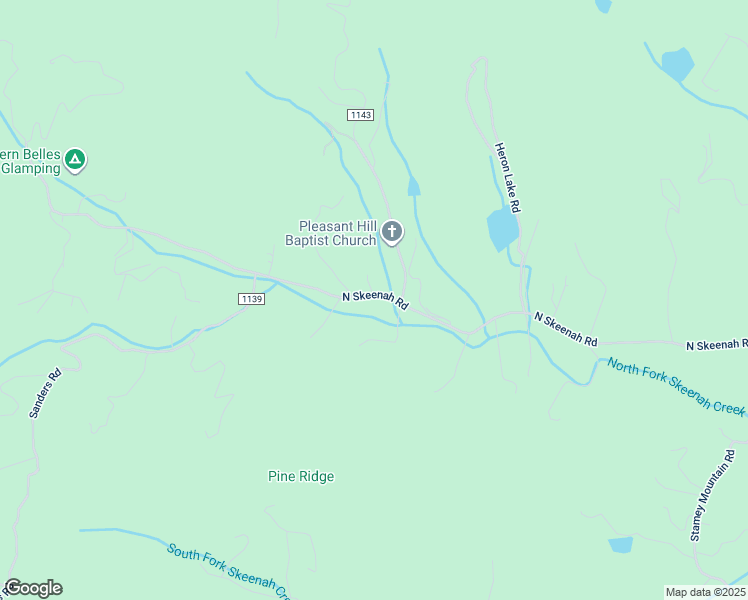 map of restaurants, bars, coffee shops, grocery stores, and more near 1010 North Skeenah Road in Franklin
