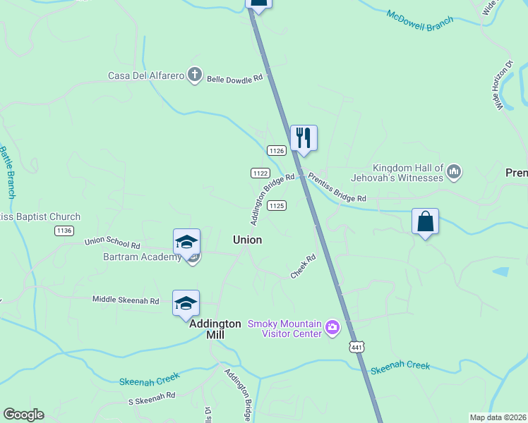 map of restaurants, bars, coffee shops, grocery stores, and more near 242-268 Henderson Farm Rd in Franklin