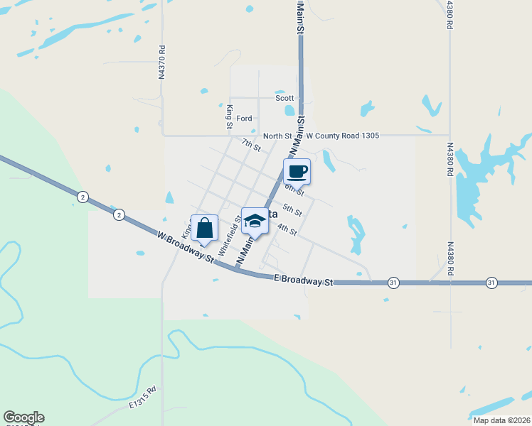 map of restaurants, bars, coffee shops, grocery stores, and more near in Kinta