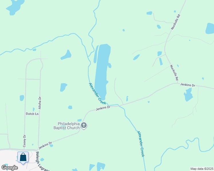 map of restaurants, bars, coffee shops, grocery stores, and more near 175 Lake Point Cove in Rossville