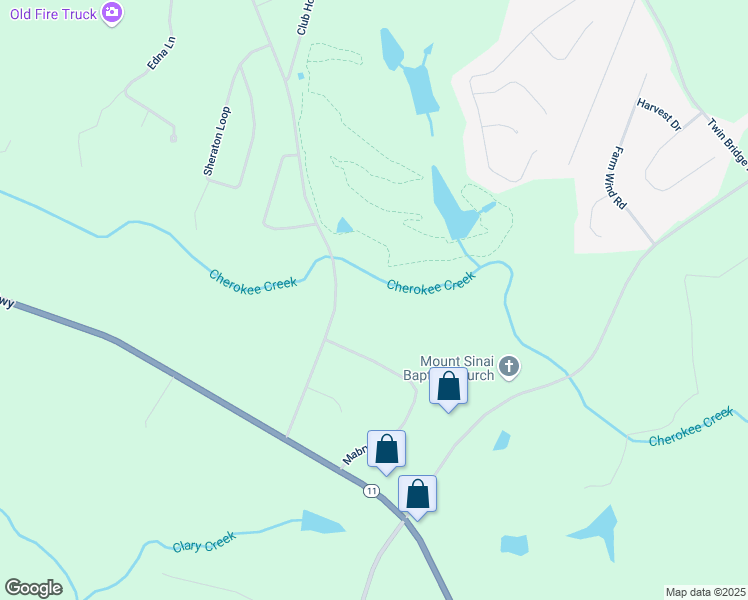 map of restaurants, bars, coffee shops, grocery stores, and more near 190 Cherokee National Highway in Gaffney