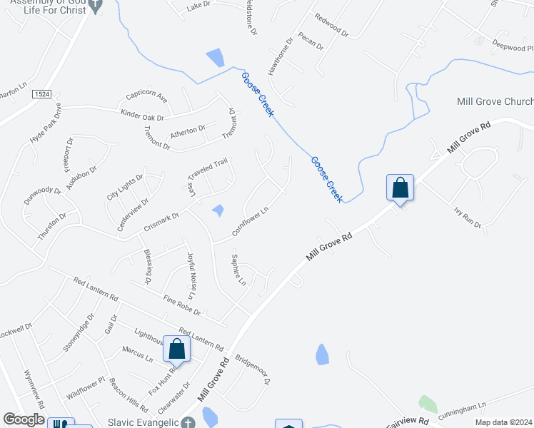 map of restaurants, bars, coffee shops, grocery stores, and more near 2010 Cornflower Drive in Indian Trail