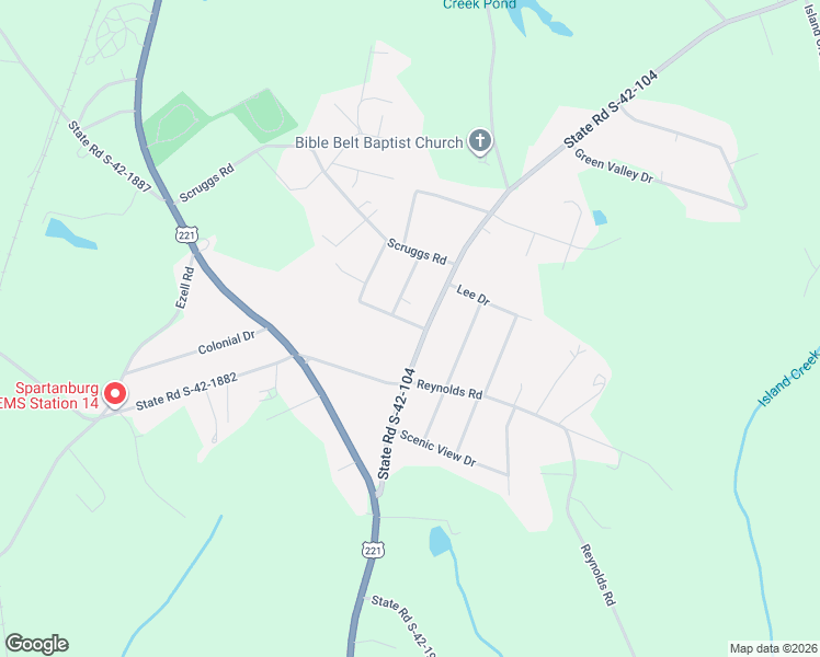 map of restaurants, bars, coffee shops, grocery stores, and more near 190 Old Airport Road in Chesnee