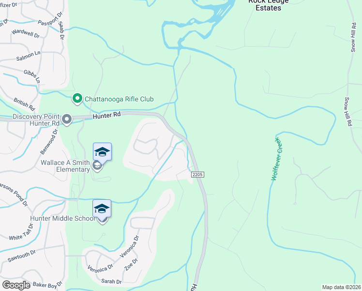 map of restaurants, bars, coffee shops, grocery stores, and more near 7945 Bridle Brook Ct in Ooltewah