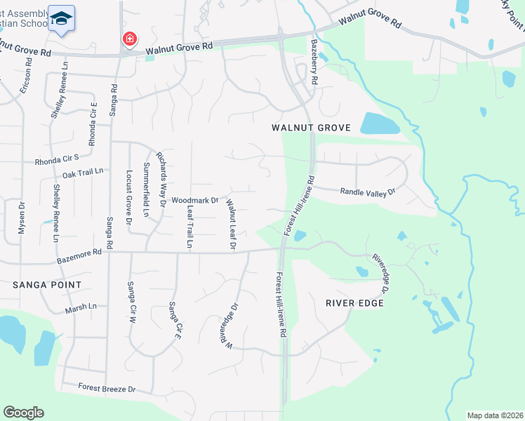 map of restaurants, bars, coffee shops, grocery stores, and more near 9037 Red Tulip Cove in Shelby County