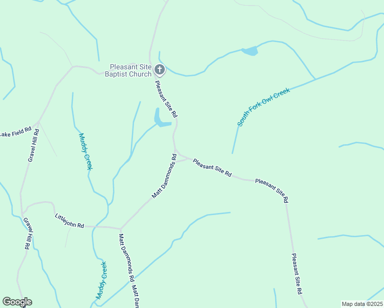 map of restaurants, bars, coffee shops, grocery stores, and more near 2312 Pleasant Site Road in Selmer