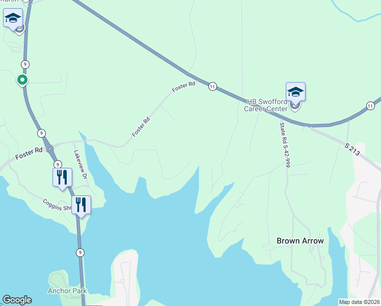 map of restaurants, bars, coffee shops, grocery stores, and more near 148 Coastline Drive in Inman