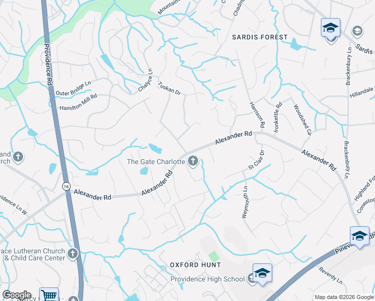 map of restaurants, bars, coffee shops, grocery stores, and more near 7102 Colleton Place in Charlotte