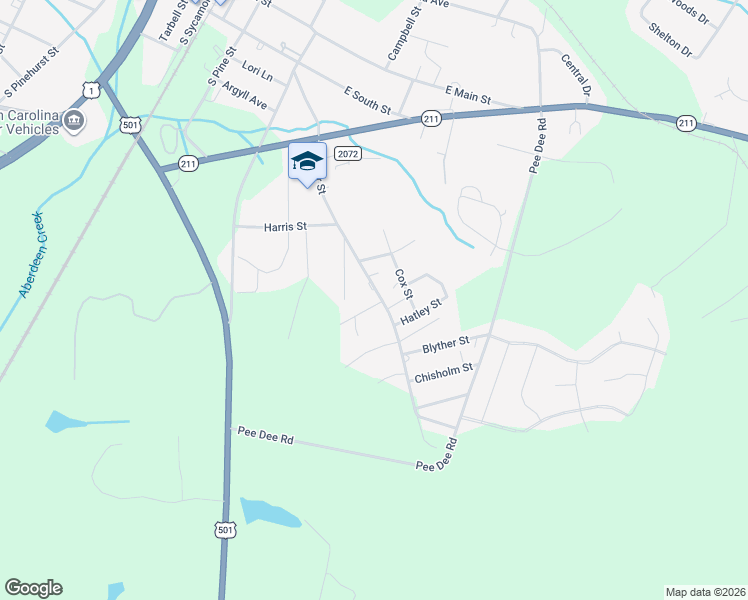 map of restaurants, bars, coffee shops, grocery stores, and more near 618 Keyser Street in Aberdeen