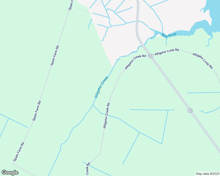 map of restaurants, bars, coffee shops, grocery stores, and more near 434 Alligator Creek Road in Merritt