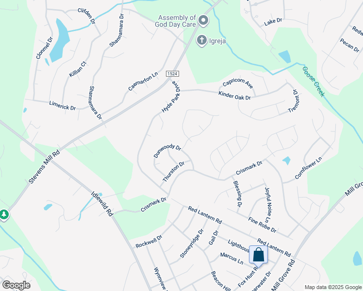 map of restaurants, bars, coffee shops, grocery stores, and more near 2018 Dunwoody Drive in Indian Trail