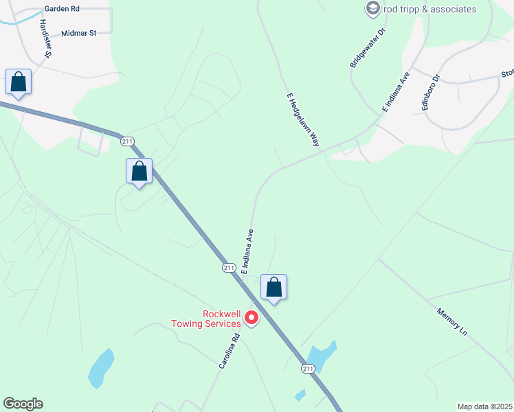 map of restaurants, bars, coffee shops, grocery stores, and more near 2829 Indiana Avenue Extension in Aberdeen