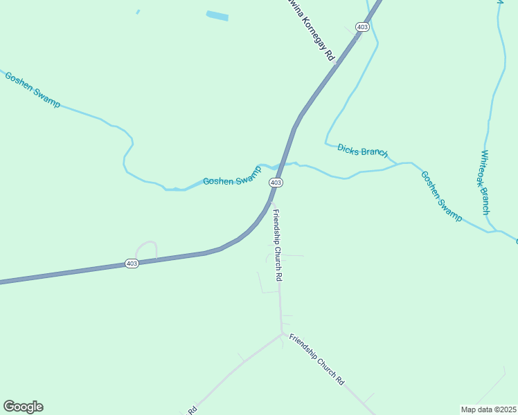 map of restaurants, bars, coffee shops, grocery stores, and more near 1652 North Carolina 403 in Faison