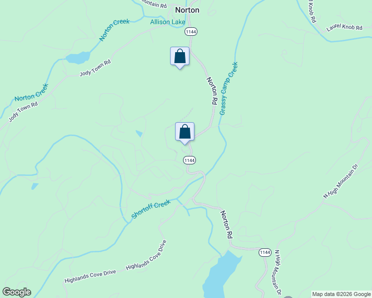 map of restaurants, bars, coffee shops, grocery stores, and more near 14 Raggedy Lane in Cashiers