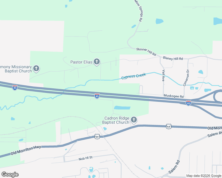 map of restaurants, bars, coffee shops, grocery stores, and more near 2945 Blaney Hill Road in Conway