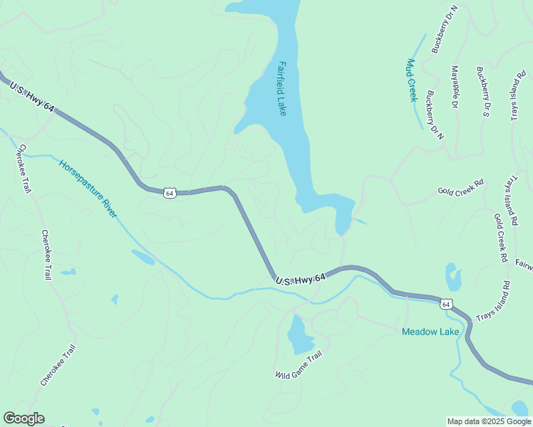 map of restaurants, bars, coffee shops, grocery stores, and more near 117 Holly Ridge in Sapphire