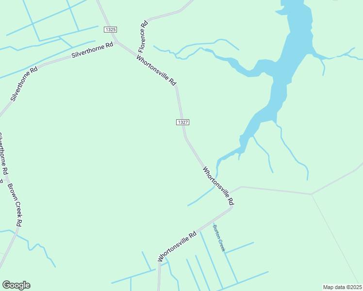 map of restaurants, bars, coffee shops, grocery stores, and more near Whortonsville Road in Pamlico County