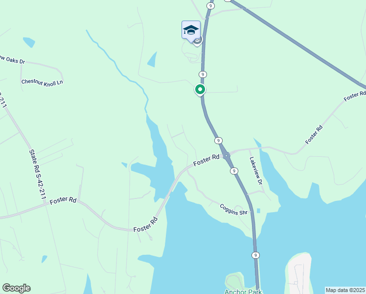 map of restaurants, bars, coffee shops, grocery stores, and more near 432 Coggins Shore in Inman