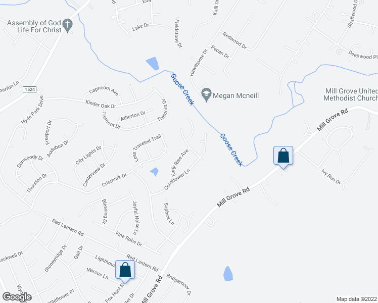 map of restaurants, bars, coffee shops, grocery stores, and more near 5007 Paddle Wheel Lane in Indian Trail