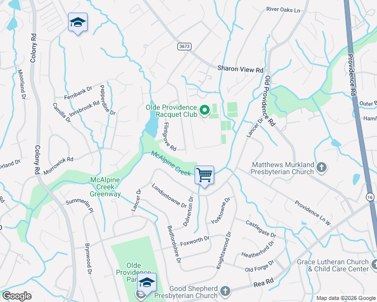 map of restaurants, bars, coffee shops, grocery stores, and more near 5927 Laurium Rd in Charlotte