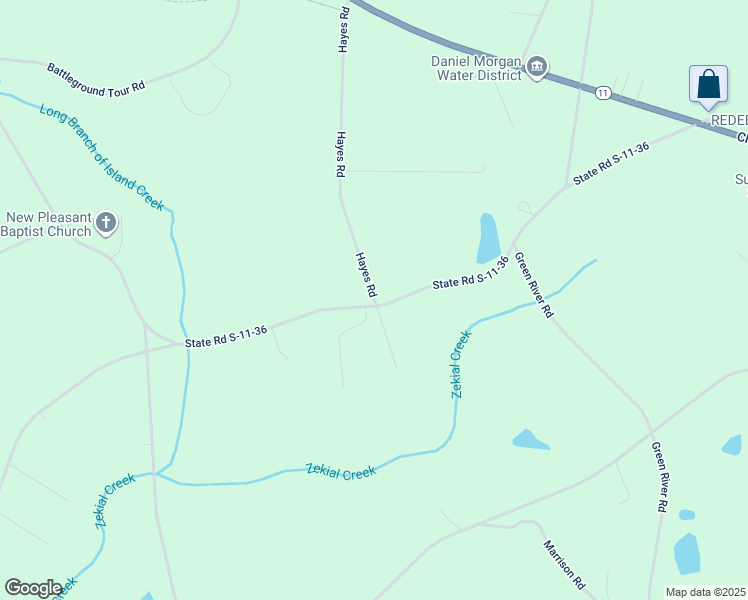 map of restaurants, bars, coffee shops, grocery stores, and more near 398 Hayes Road in Gaffney