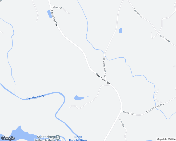 map of restaurants, bars, coffee shops, grocery stores, and more near 2161 Peachtree Road in Chesnee